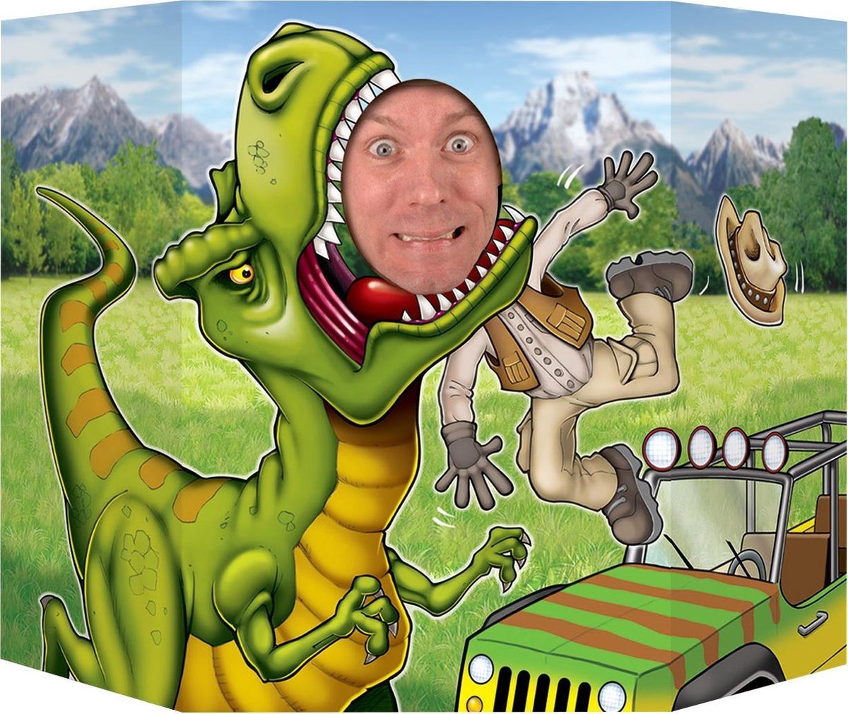 360 DEGREES - Dinosaurus photobooth poster - Decoratie > Feest spelletjes